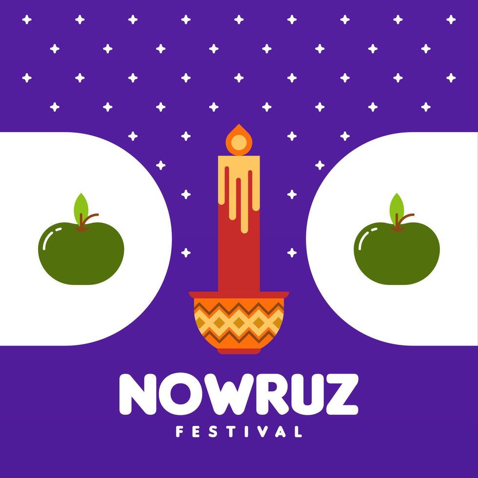 Happy nowruz festival web banner background illustration vector