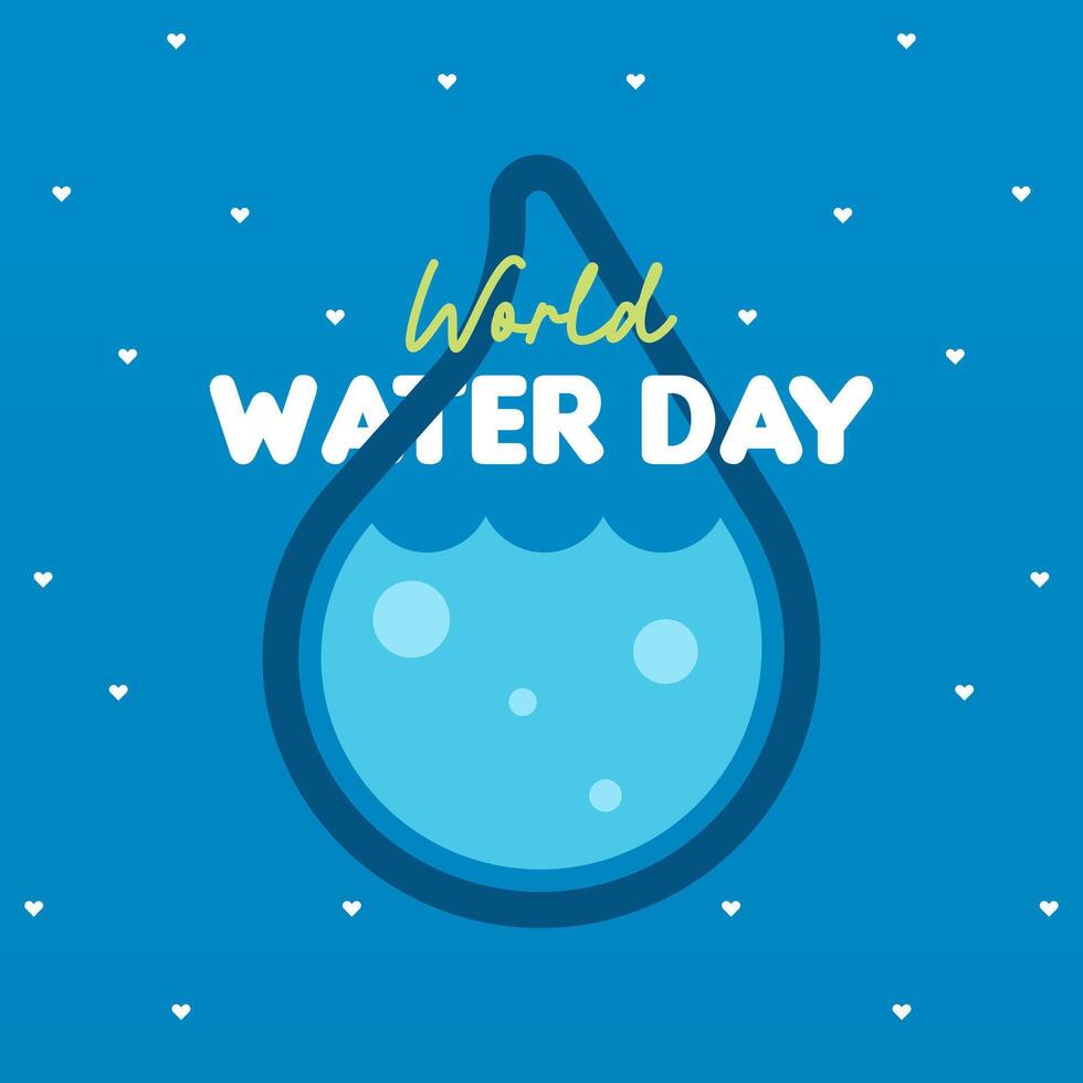 World water day background illustration vector