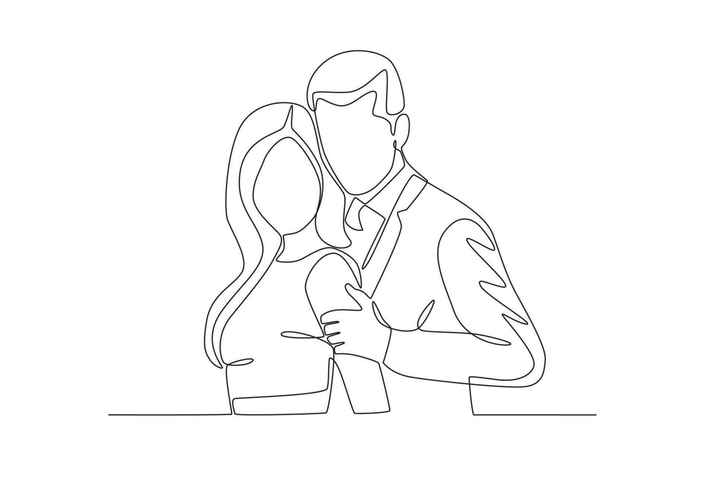 A couple making out vector