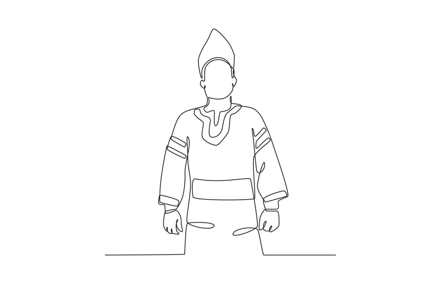 Typical clothes from Mining Kabau vector