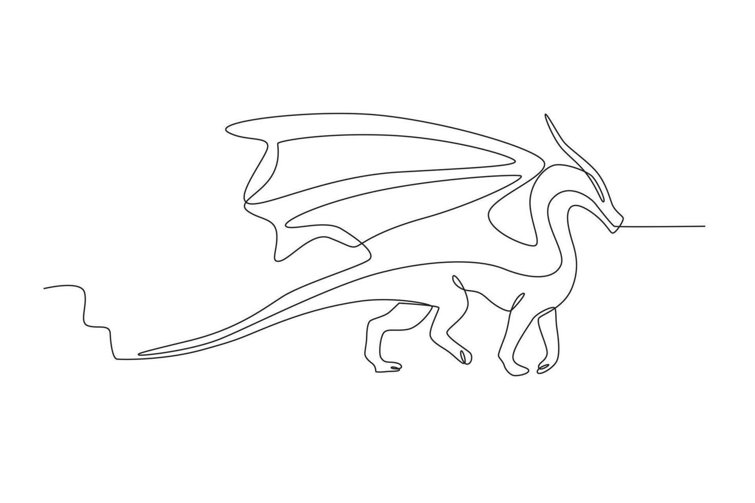 This dragon has 12 curves which are symbols of the 12 months vector