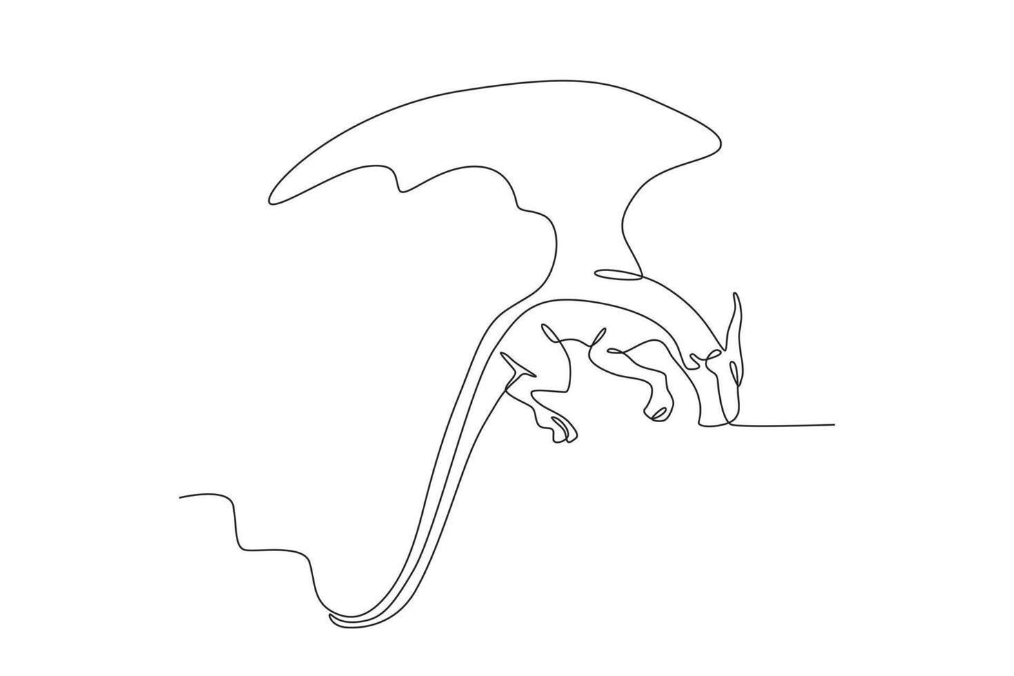 A type of dragon that resembles a snake vector