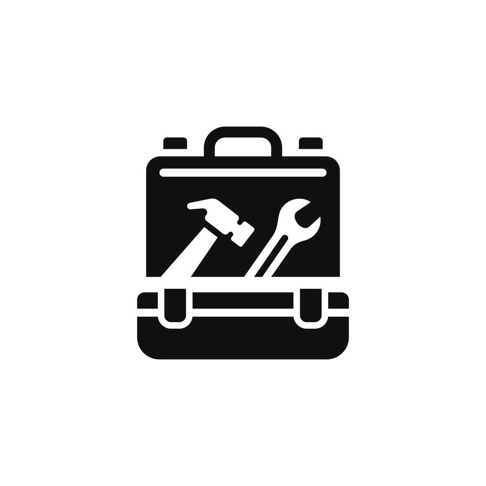 Toolbox icon isolated on white background vector