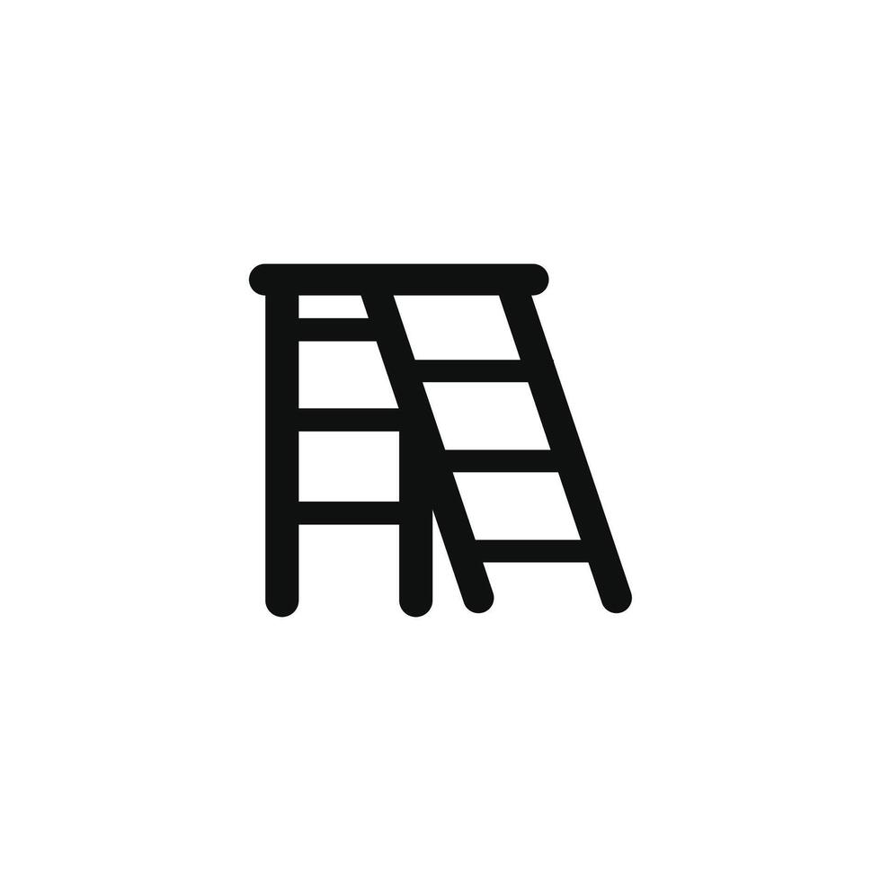 Step ladder icon isolated on white background vector