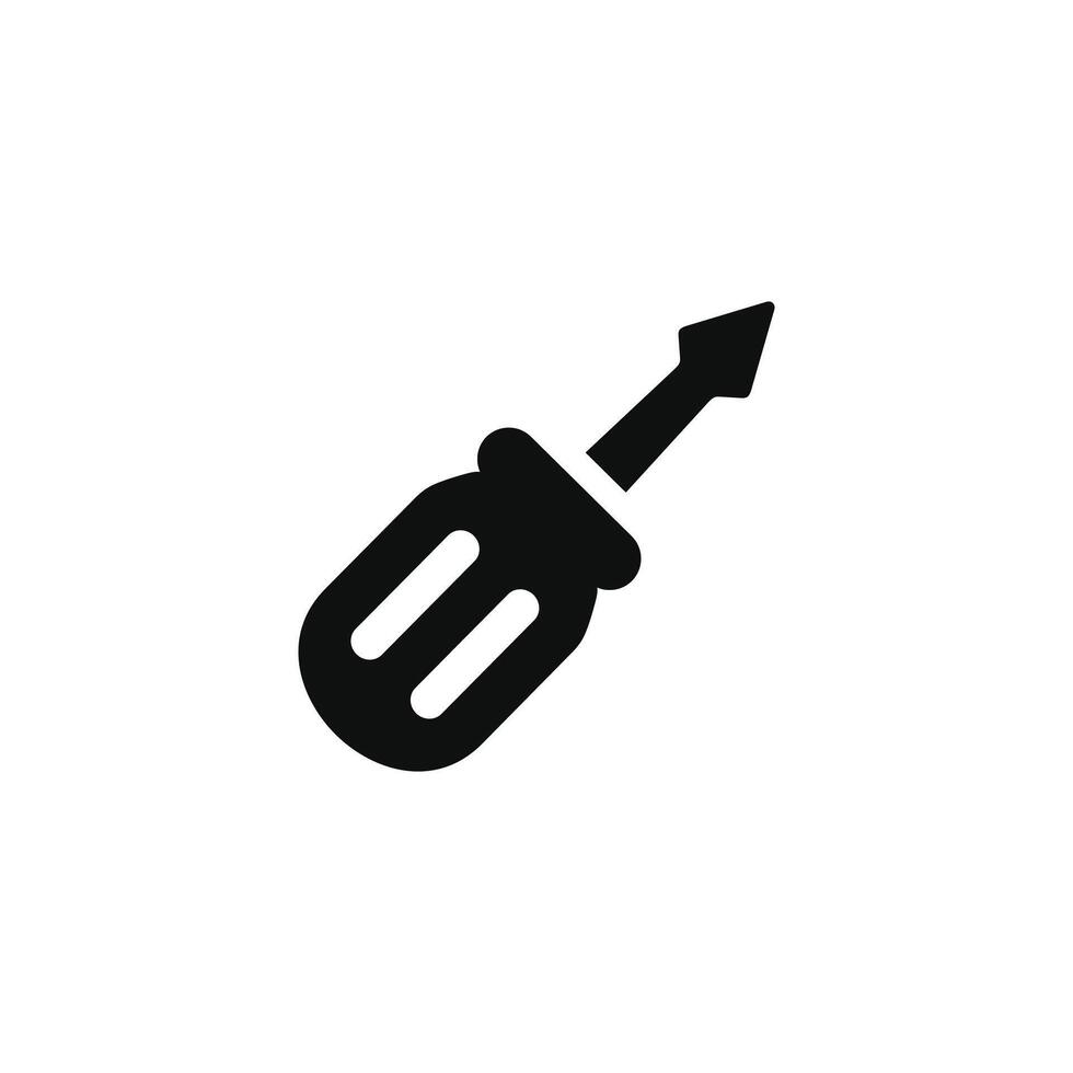 Screwdriver icon isolated on white background vector