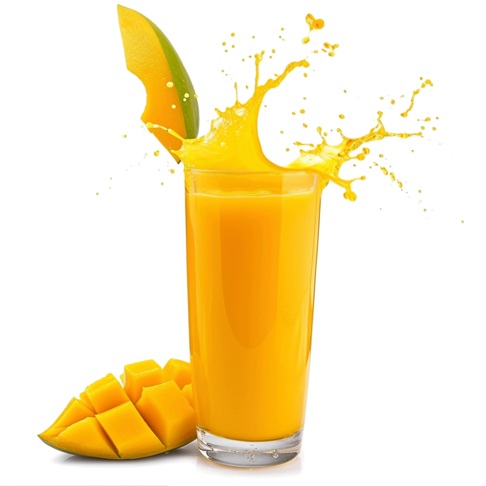 ai generado jugo chapoteo salpicar png