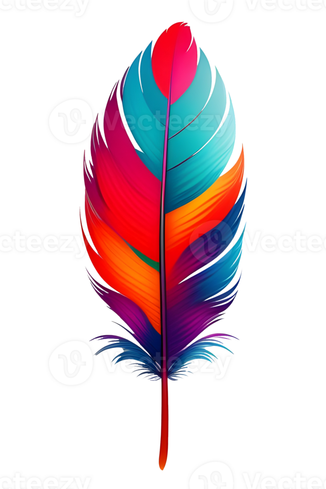 coloré plumes pour carnaval compositions, et autre fête journées png