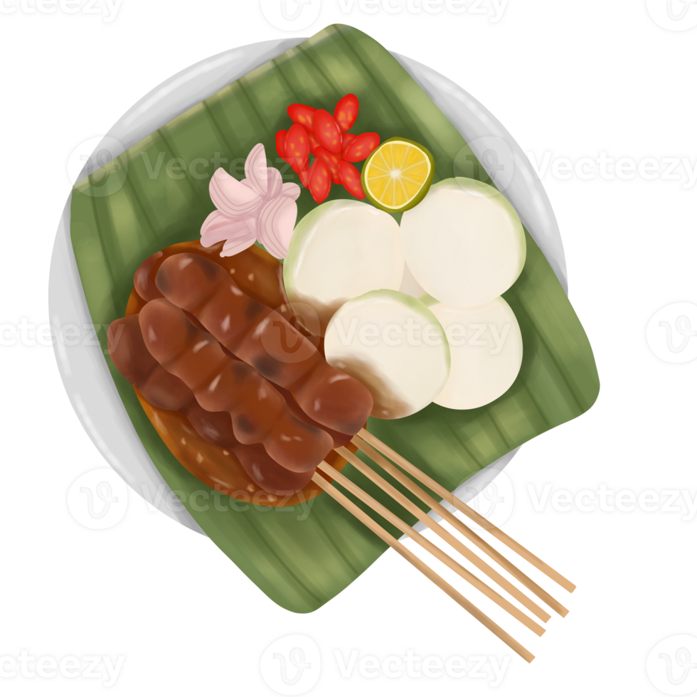 Sate Ayam Delicious Food png