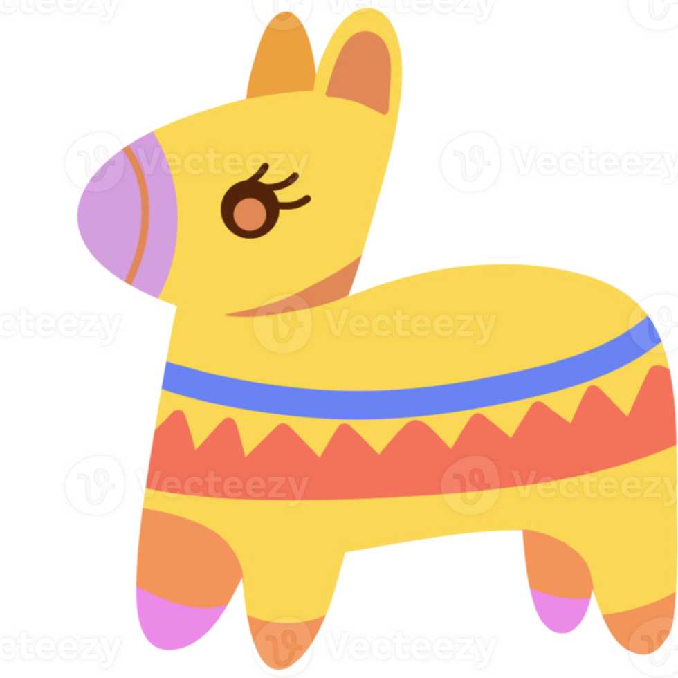 Colorful Pinata illustration png