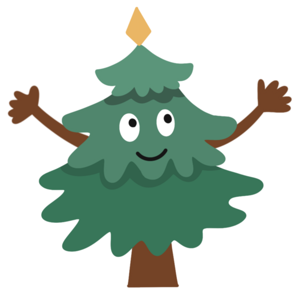 Cute tree decoration 37332507 PNG
