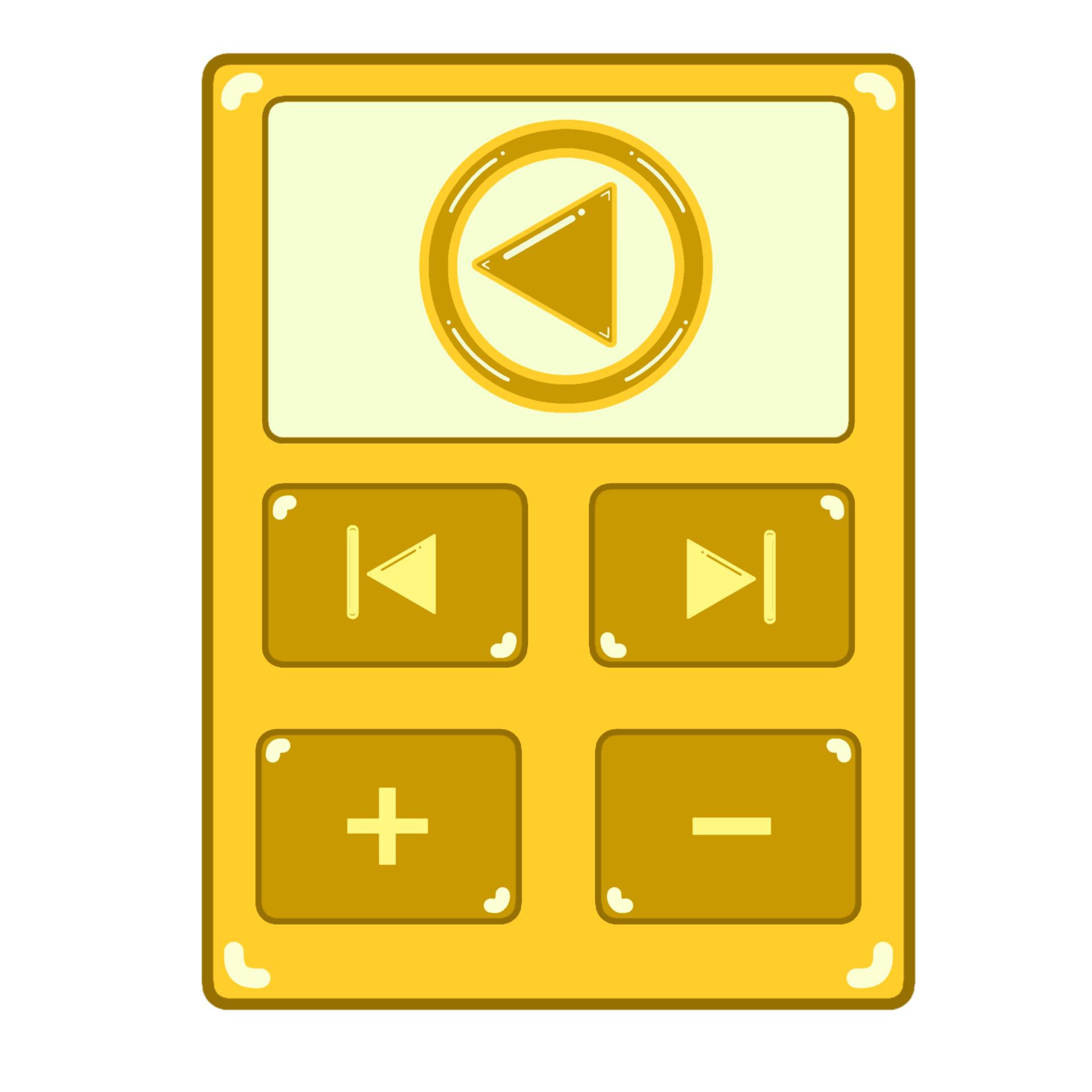 Yellow Music Player 37332938 PNG yellow-music-player-37332938-png