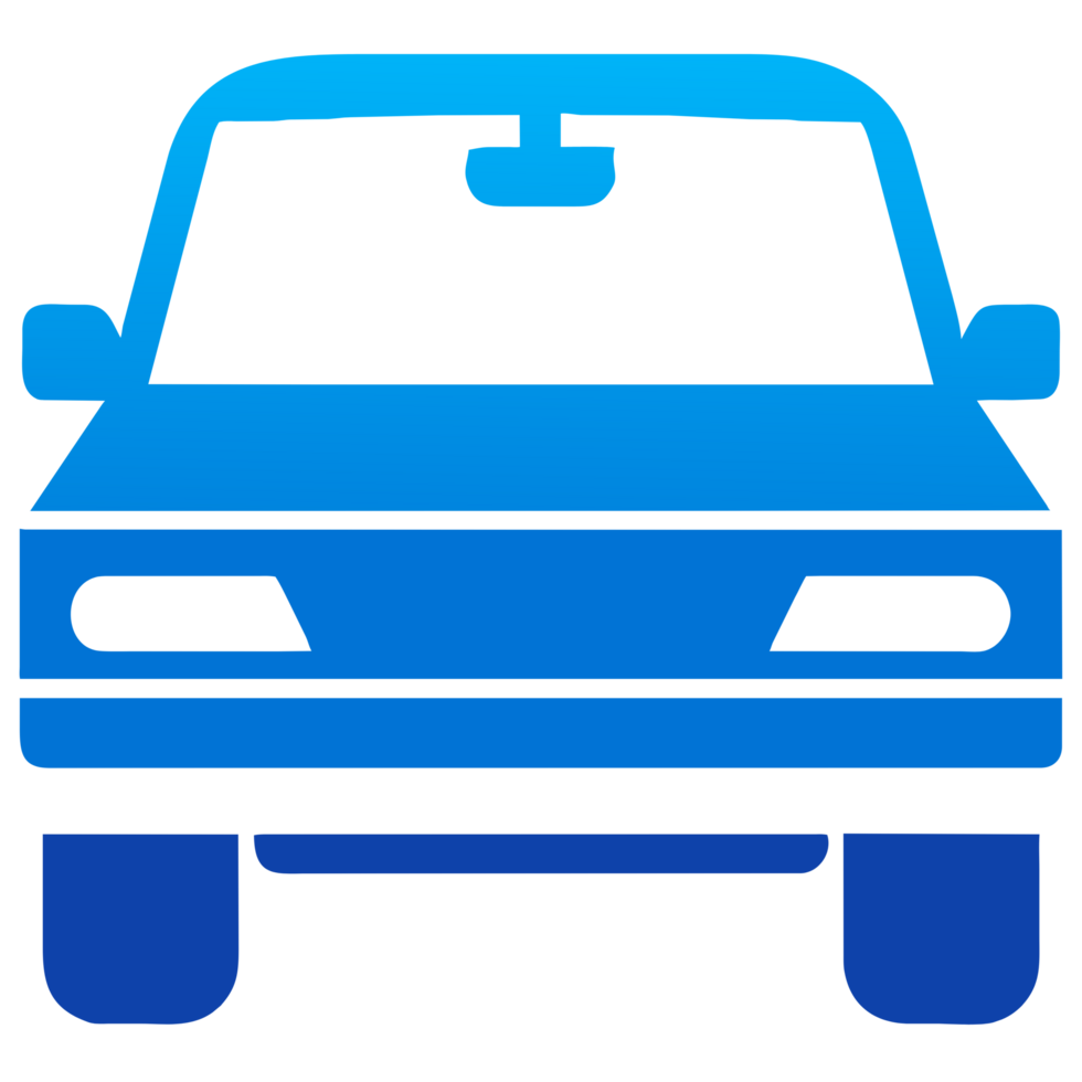 AI generated Cartoon car icon png