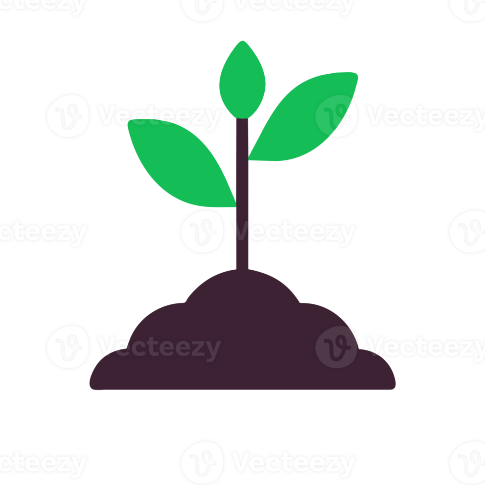 AI generated planting tree seedlings png
