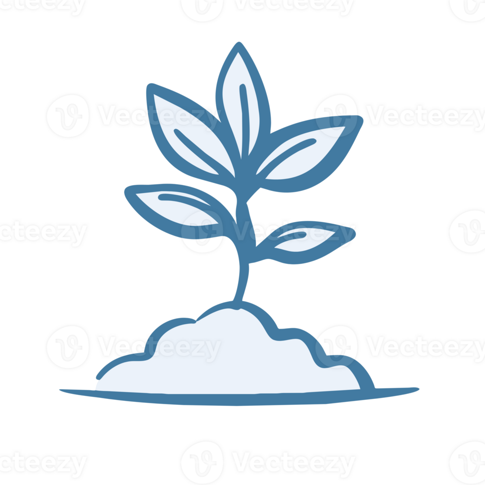 AI generated planting tree seedlings png