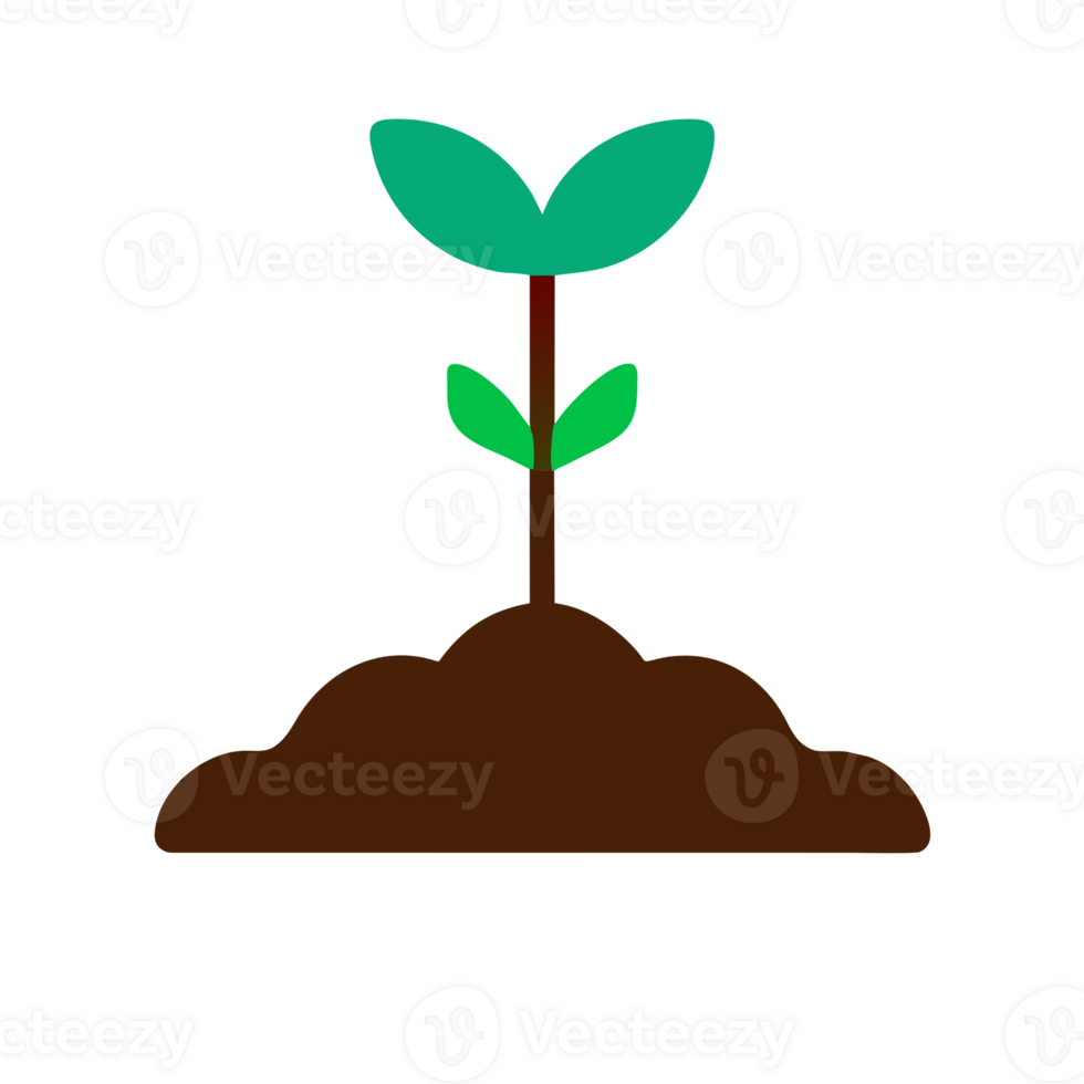 AI generated planting tree seedlings png
