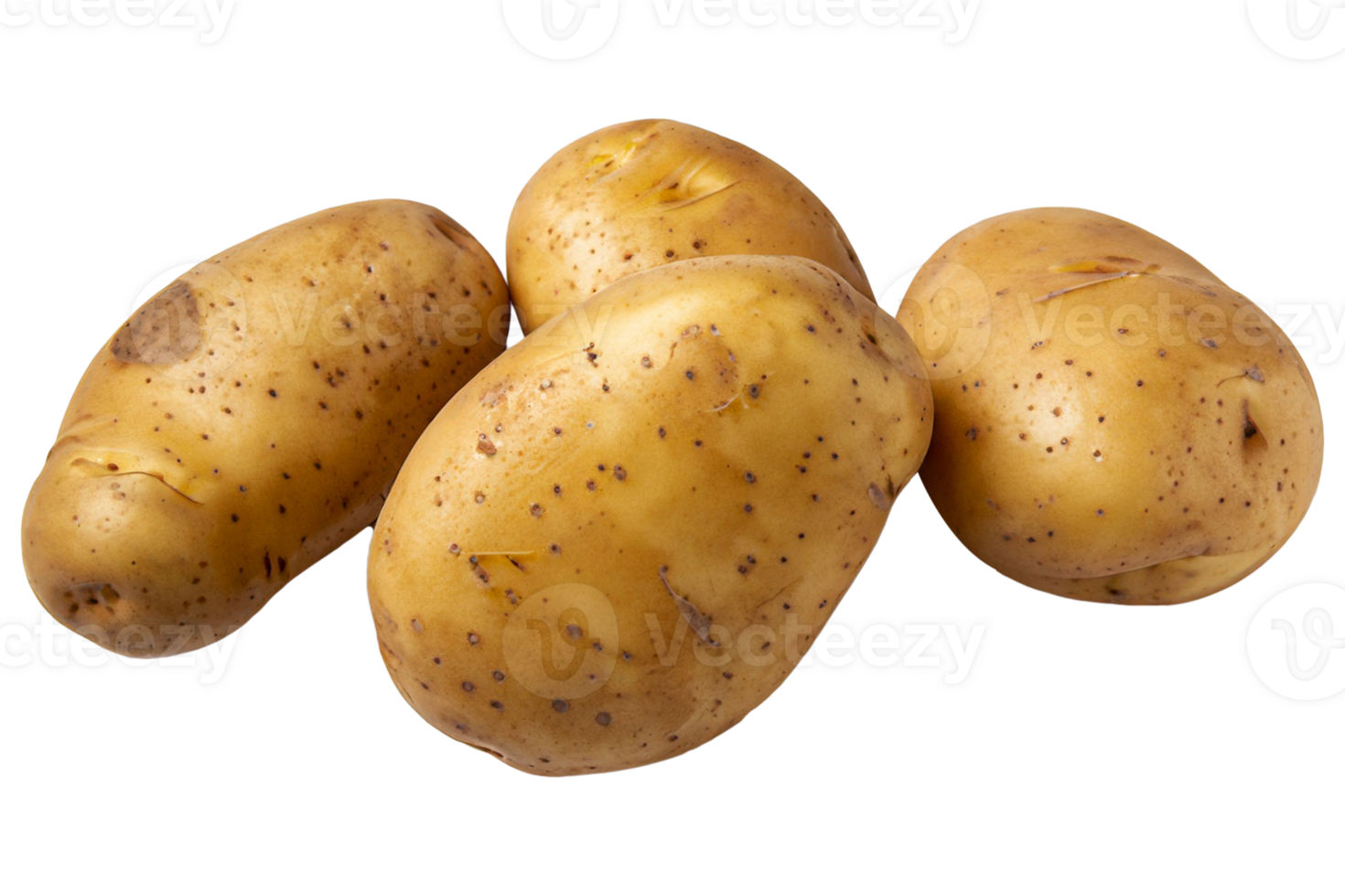 ai generiert Kartoffeln sind isoliert im ein transparent Hintergrund. Kartoffeln png