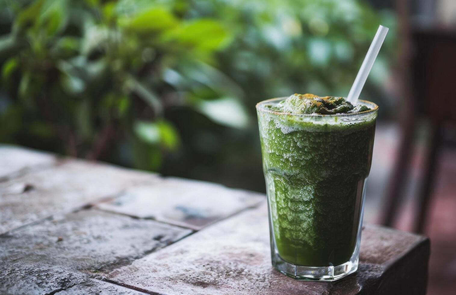AI generated green smoothie by paul nicholson photo