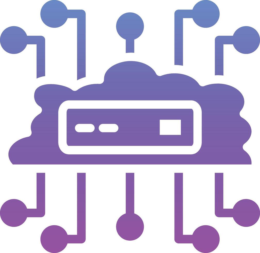 Cloud Networking Vector Icon