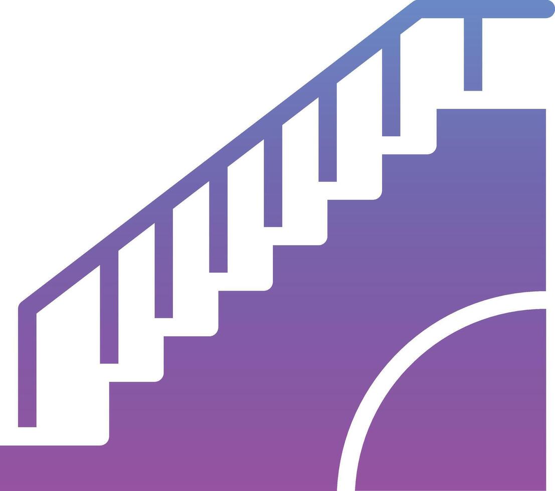 icono de vector de escaleras