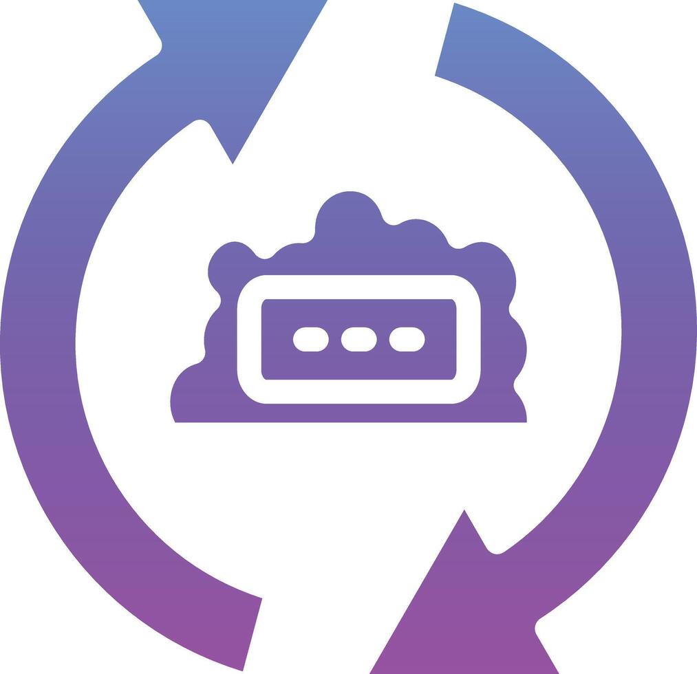 Cloud Sync Vector Icon