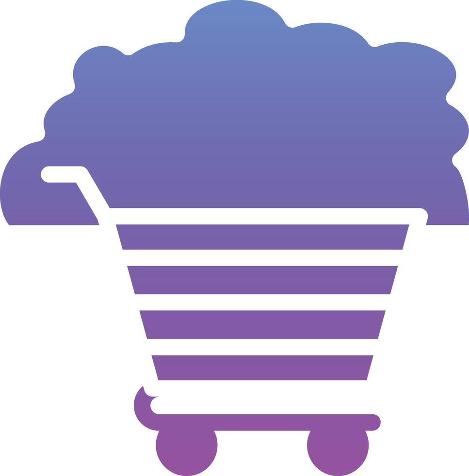 Cloud Cart Vector Icon