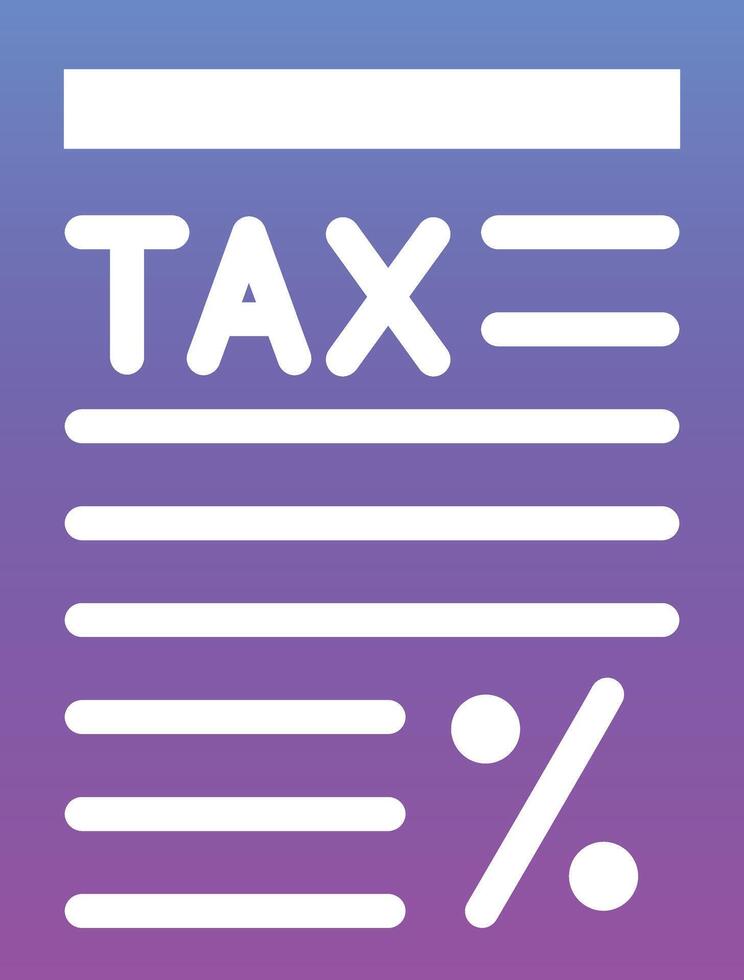 Tax Report Vector Icon