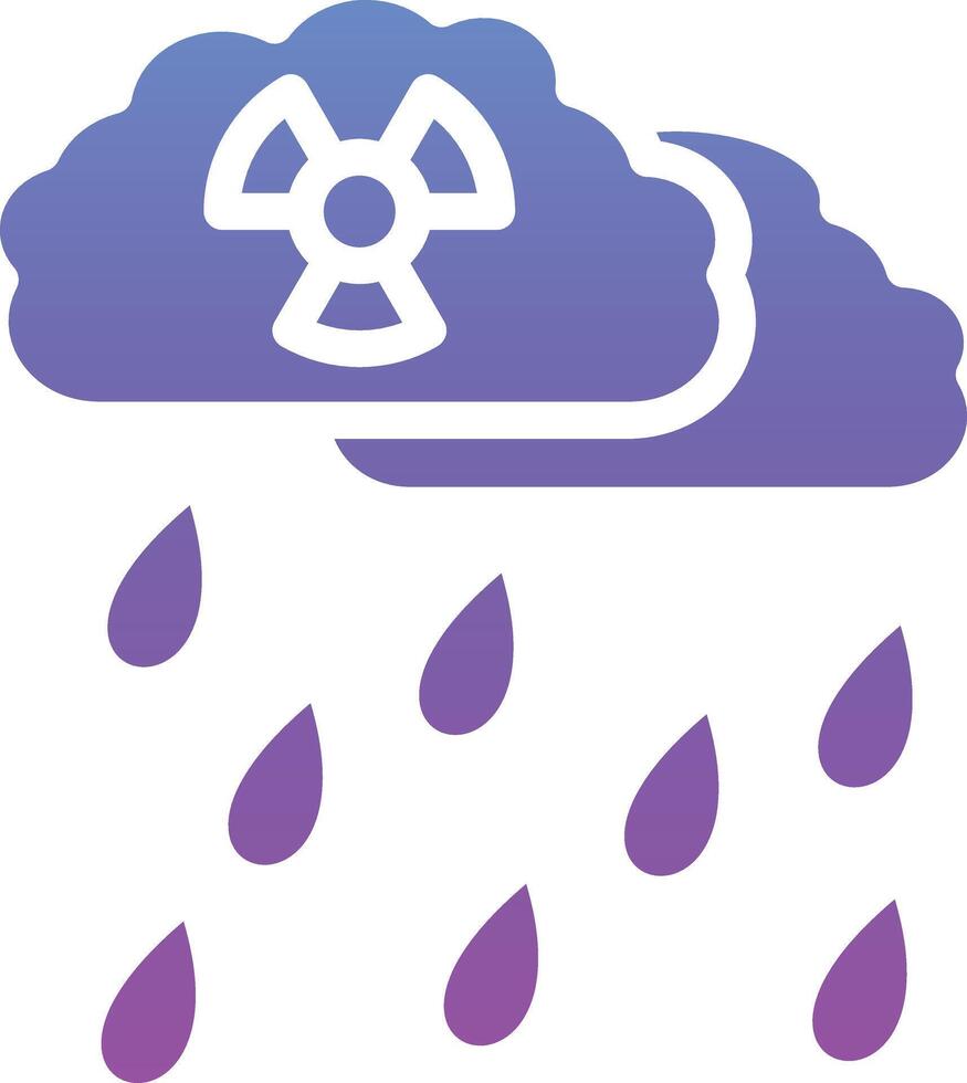 Acid Rain Vector Icon