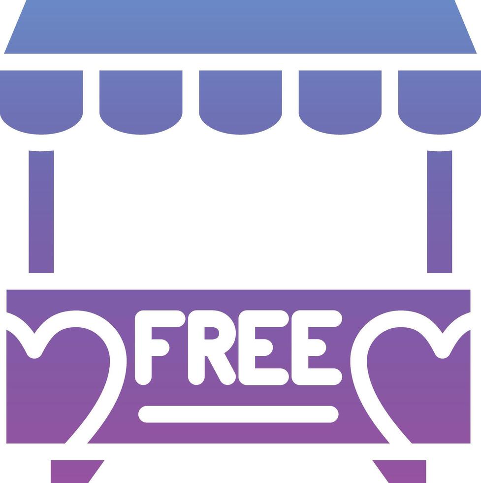 Donation Stall Vector Icon