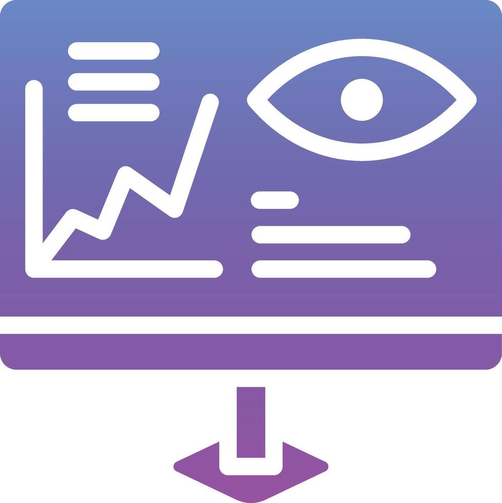 Monitoring Analytics Vector Icon