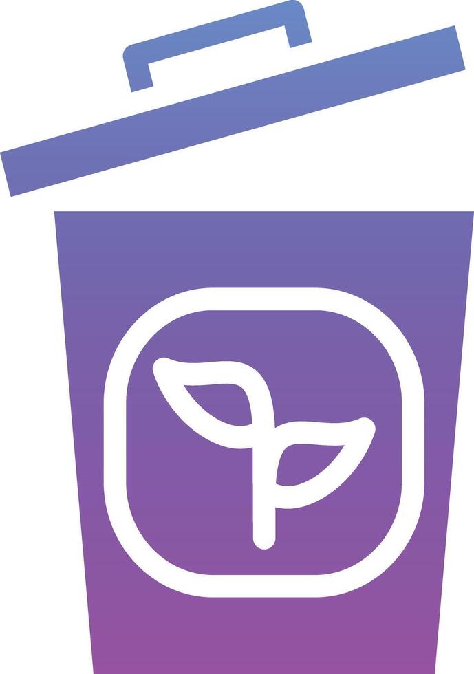 Plant Trash Vector Icon