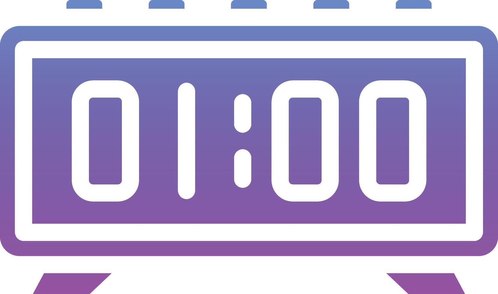 Digital Clock Vector Icon