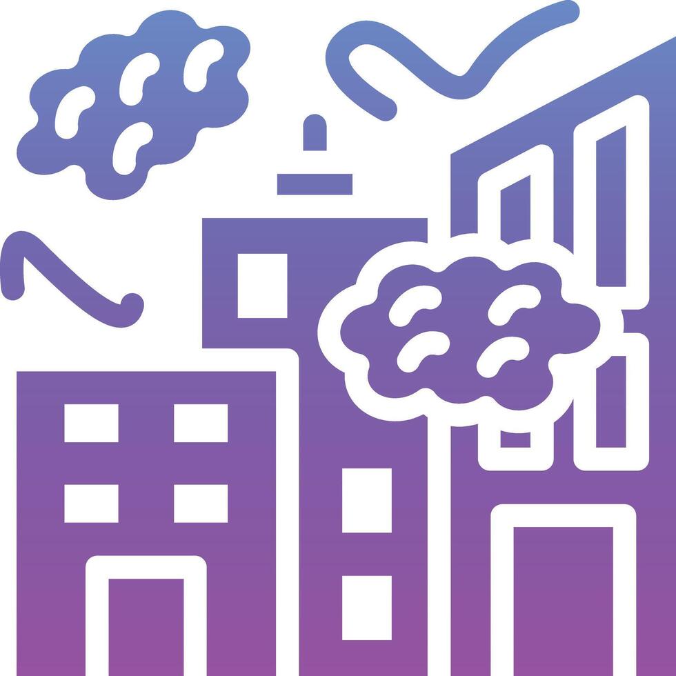 City Pollution Vector Icon