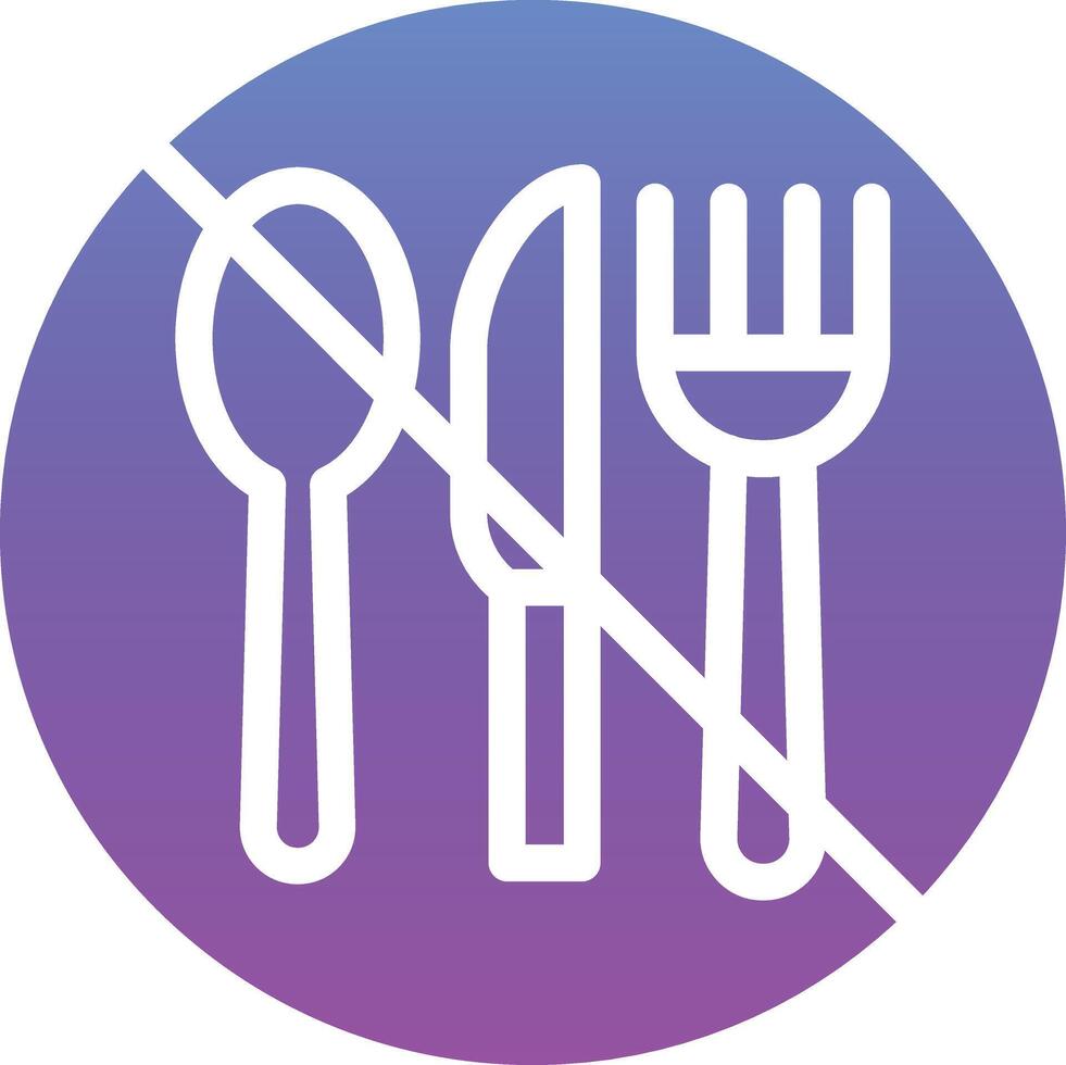 No Eating Vector Icon