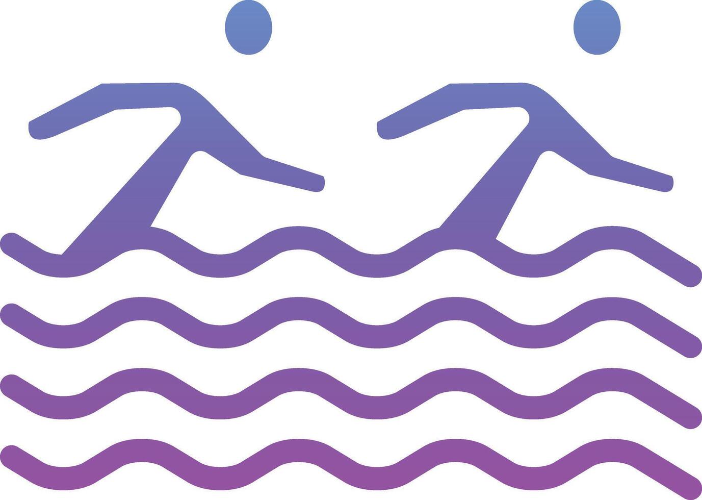 Synchronised Swimming Vector Icon