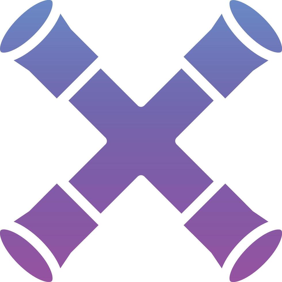 Cross Wrench Vector Icon