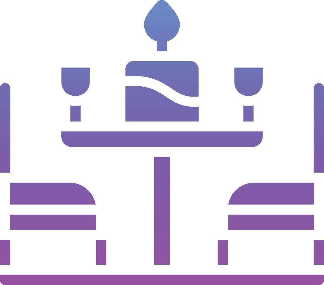 Birthday Table Vector Icon