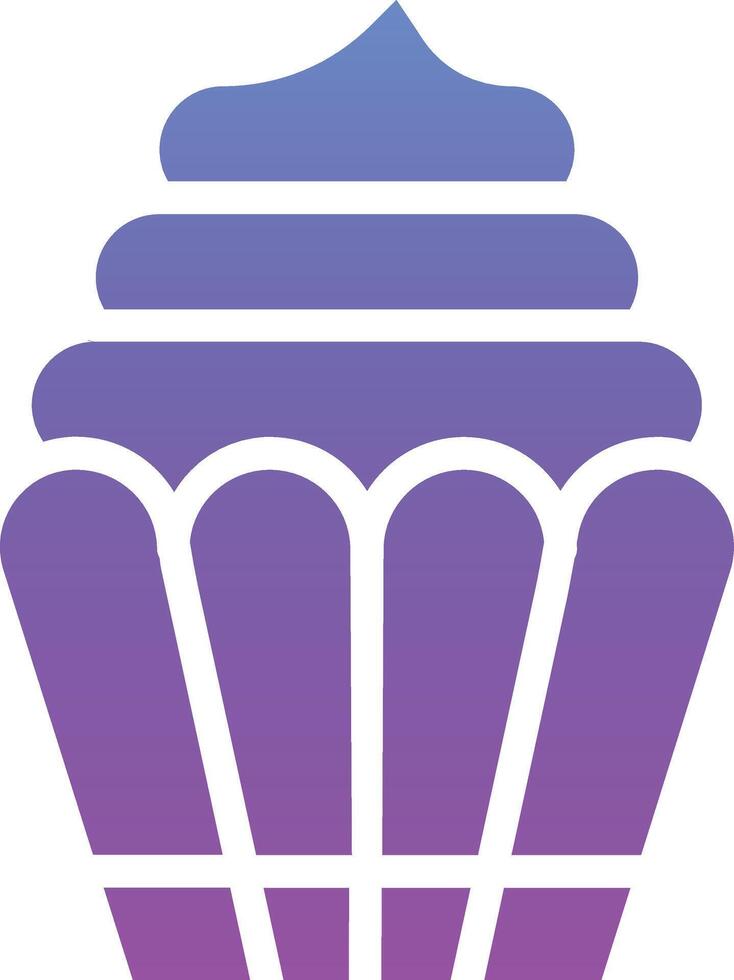 icono de vector de cupcake