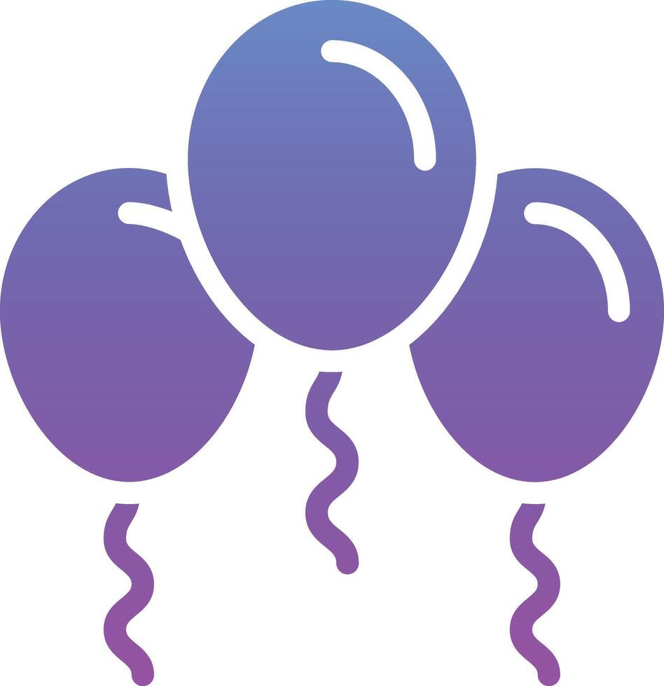 Balloons Vector Icon