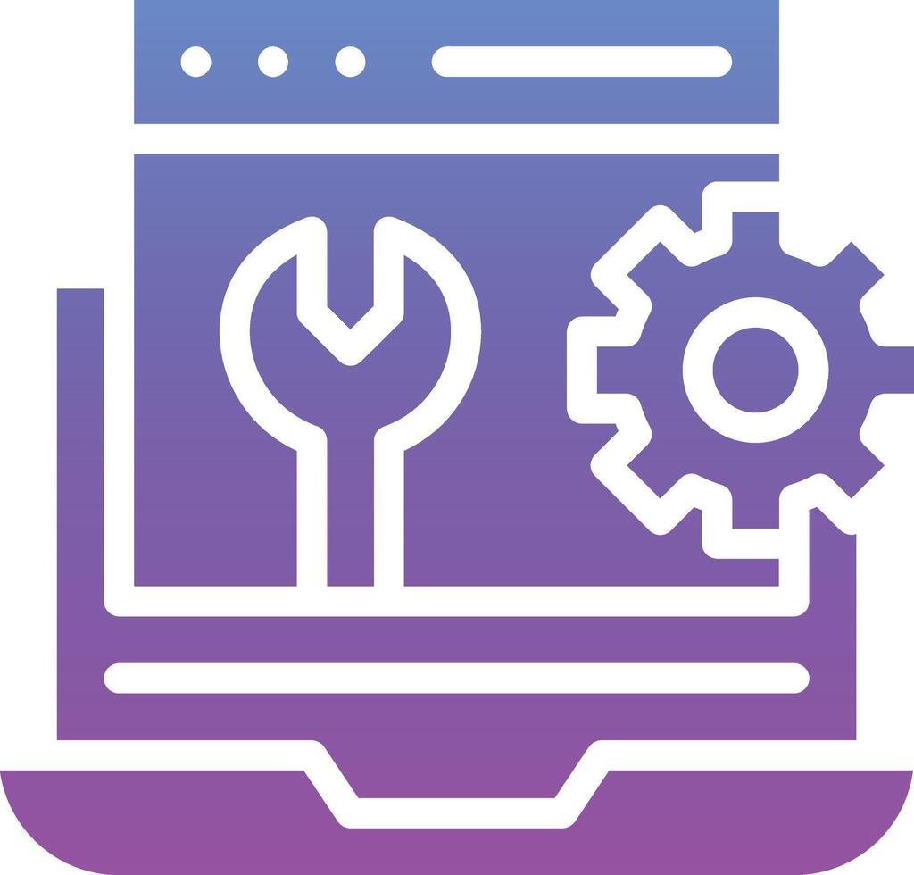 Web Maintenance Vector Icon