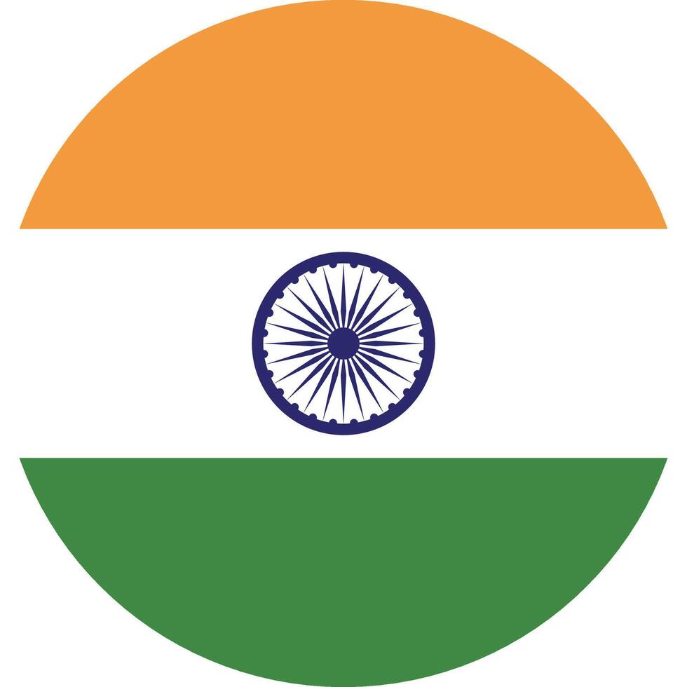 India bandera nacional emblema gráfico elemento ilustración vector