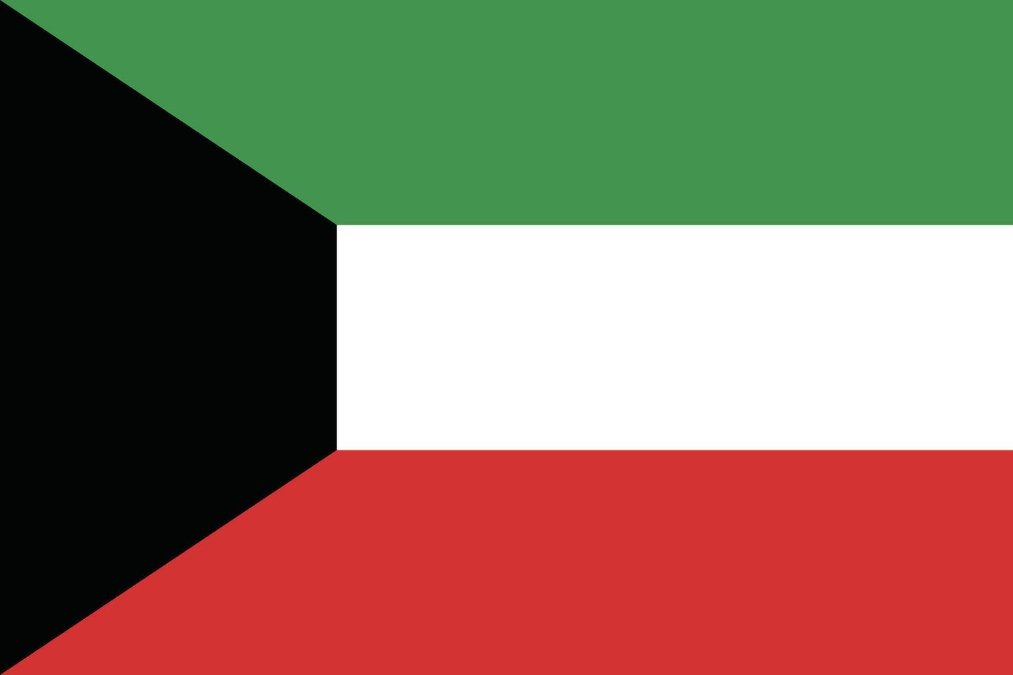 Kuwait bandera nacional emblema gráfico elemento ilustración vector