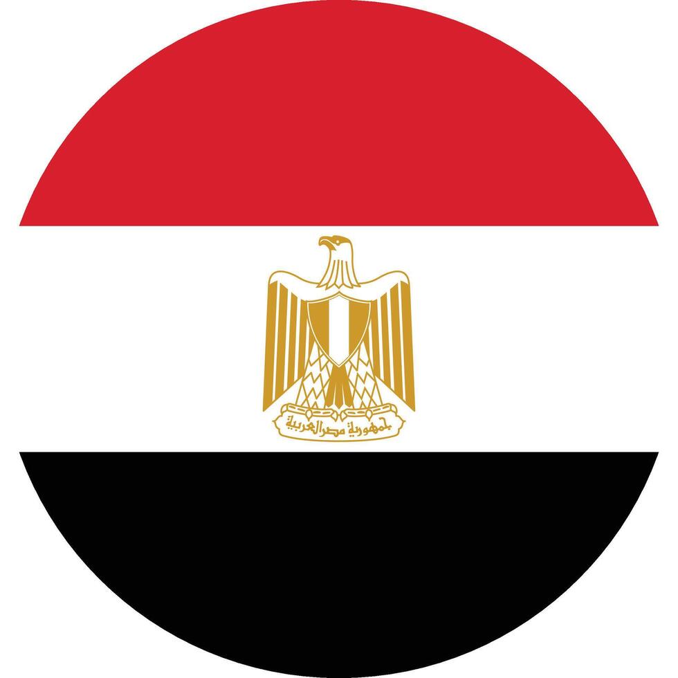 Egipto bandera nacional emblema gráfico elemento ilustración vector