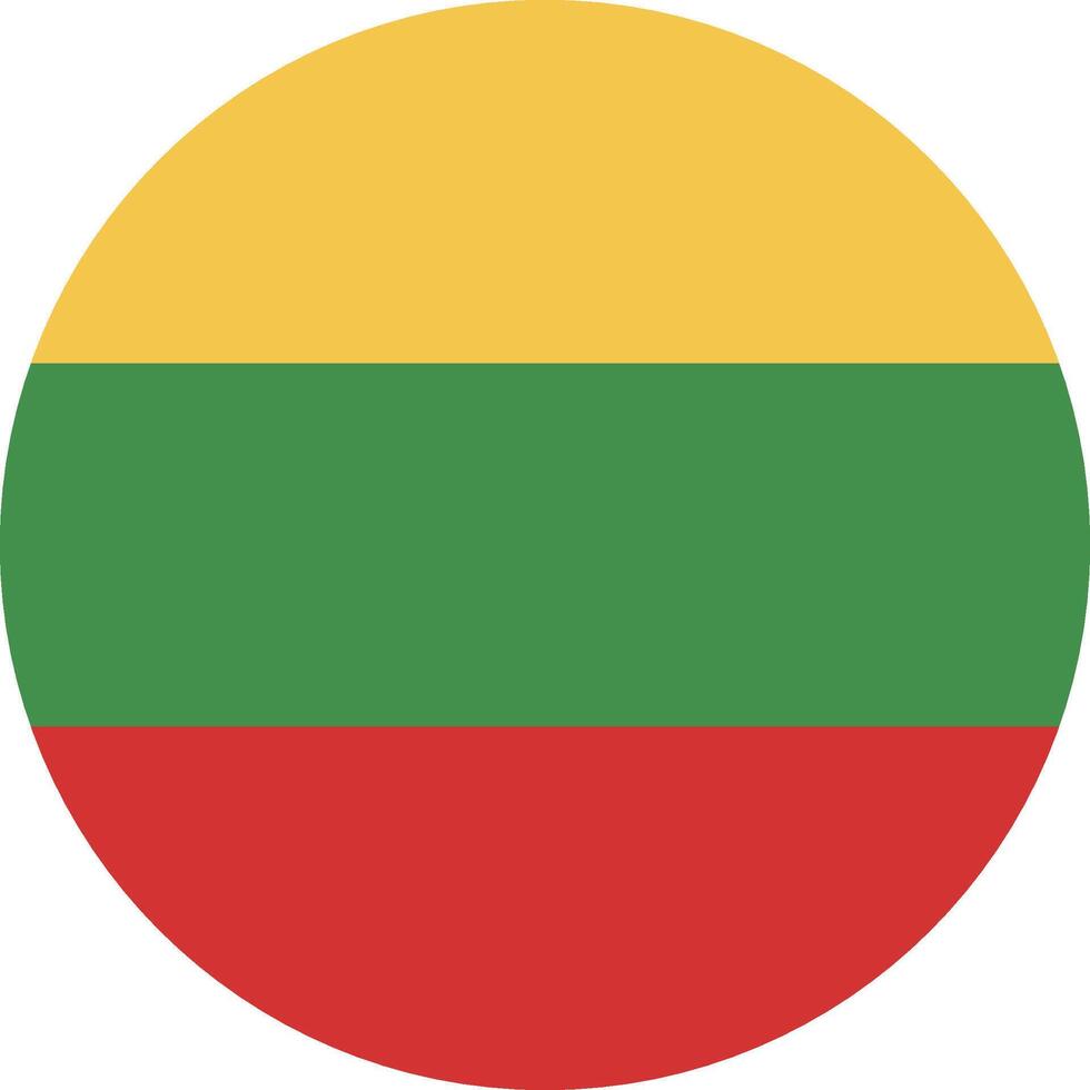 Lithuania flag national emblem graphic element illustration vector