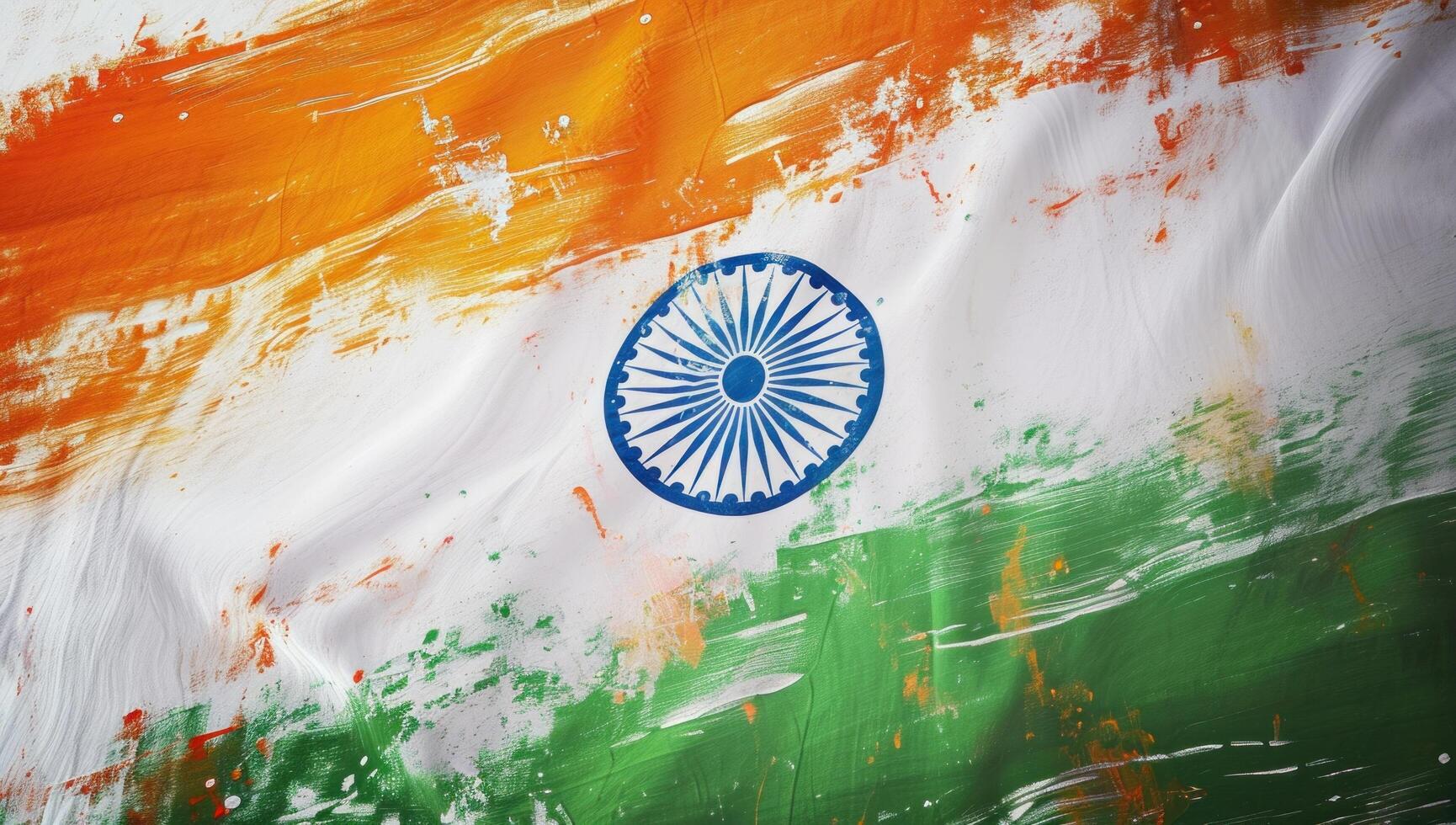 AI generated an india flag background with color streaks photo