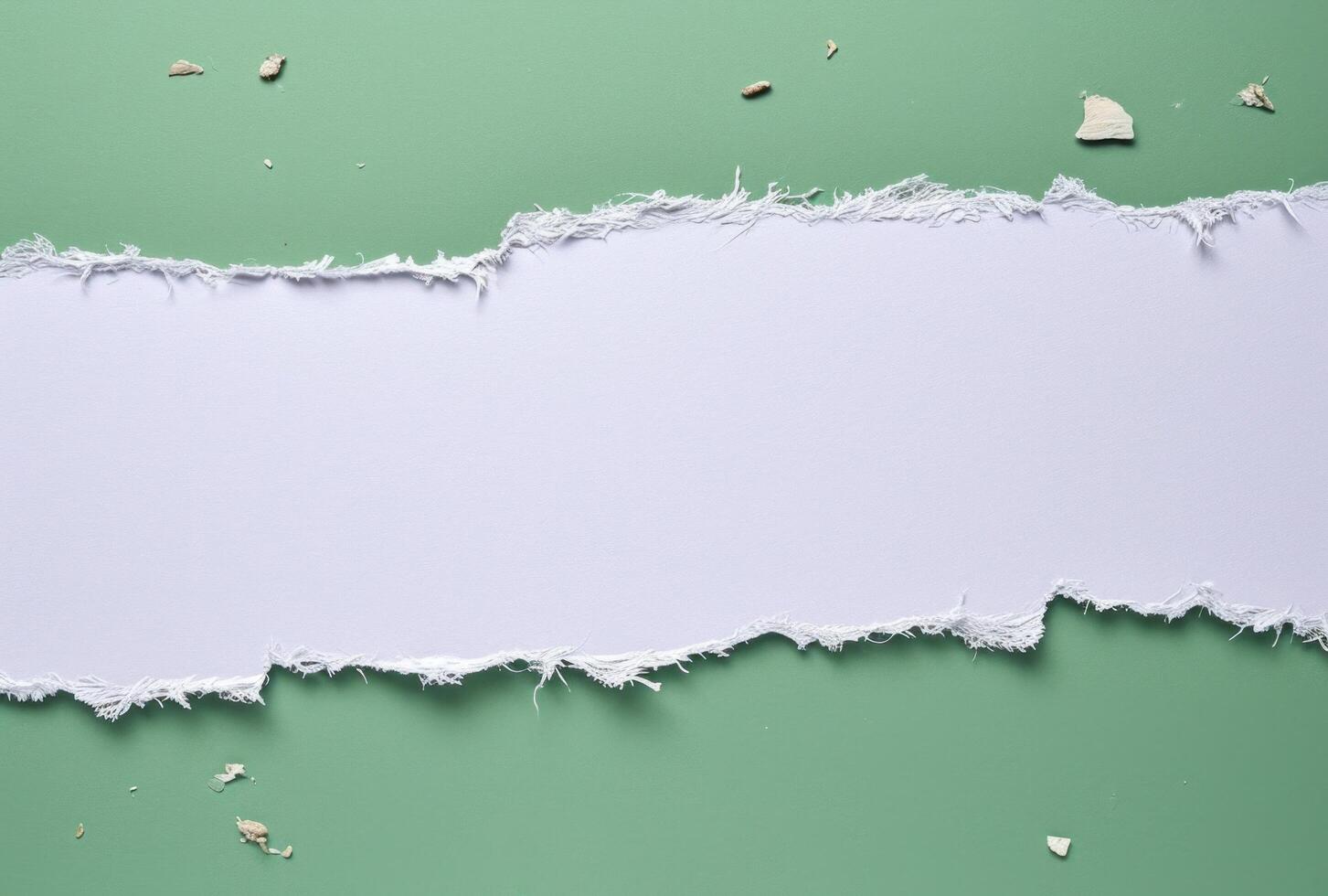 AI generated blank white piece of paper on a green background photo