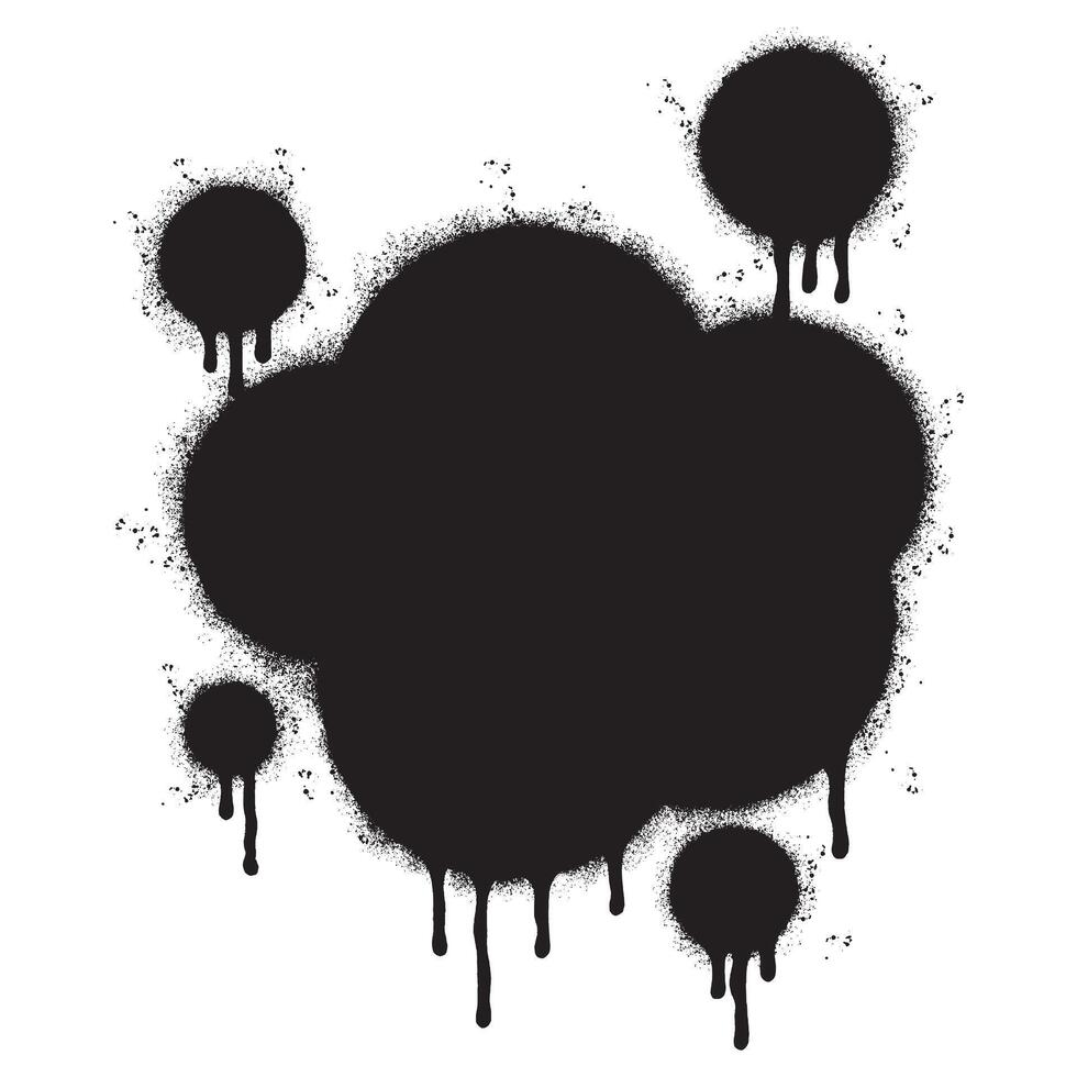 Black Ink Splatter isolated with a white background. vector