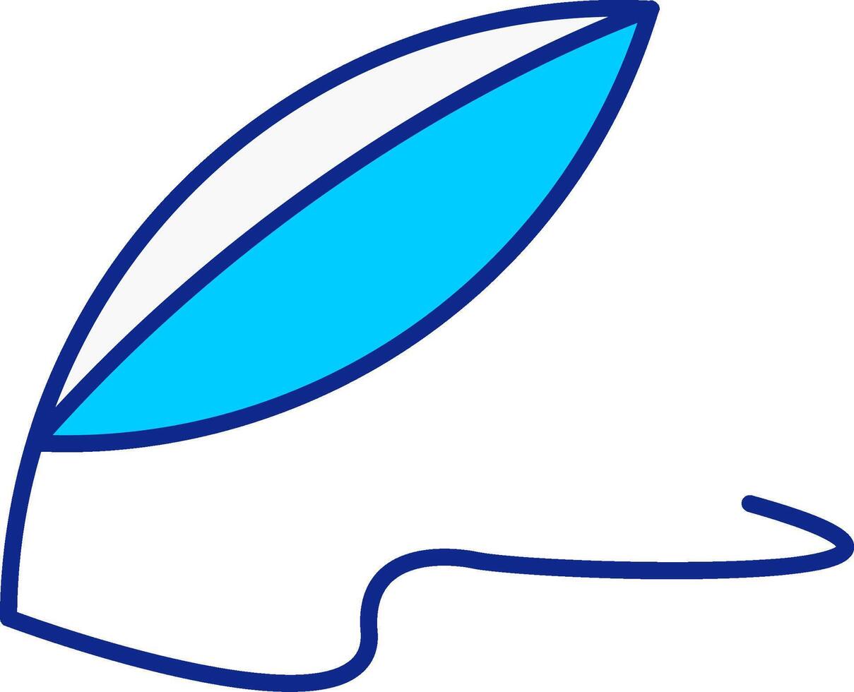 Quill Blue Filled Icon vector
