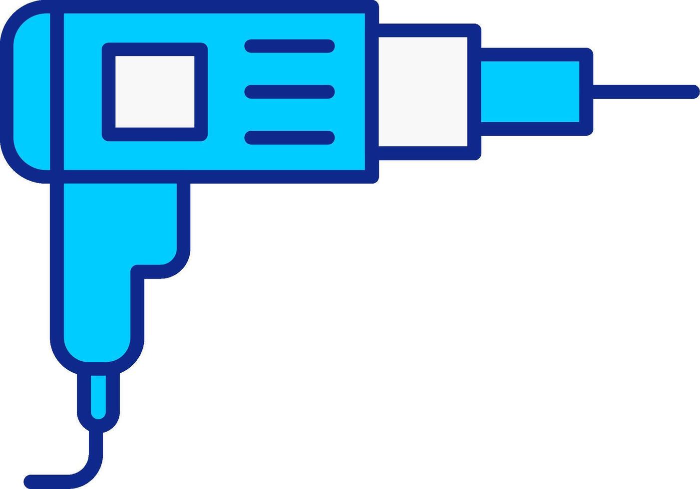 Driller Blue Filled Icon vector