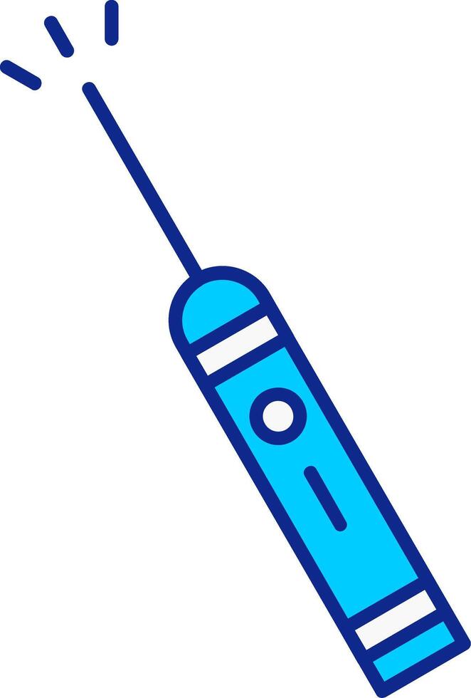 Laser Pen Blue Filled Icon vector