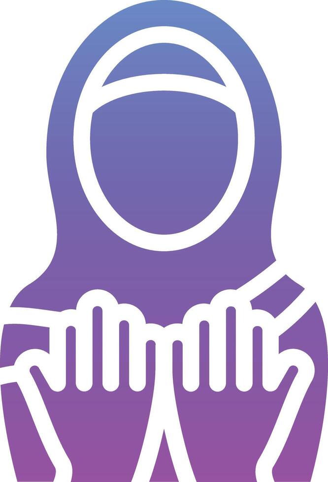 Women Praying Vector Icon